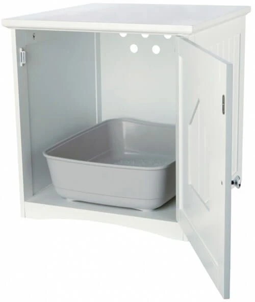 Trixie Cabane De Toilette Chat Blanc 49 × 51 × 51 Cm 5 Trixie Cabane De Toilette Chat Blanc 49 × 51 × 51 Cm – Image 3