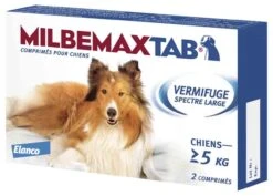Milbemax Tab Chien De 5kg à 25kg 2cps
