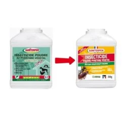 Saniterpen Insecticide Poudre Au Pyrèthre Végétal 250 G 6 Saniterpen Insecticide Poudre Au Pyrèthre Végétal 250 G -Animaux Fournitures Magasin nouvelle formule 4
