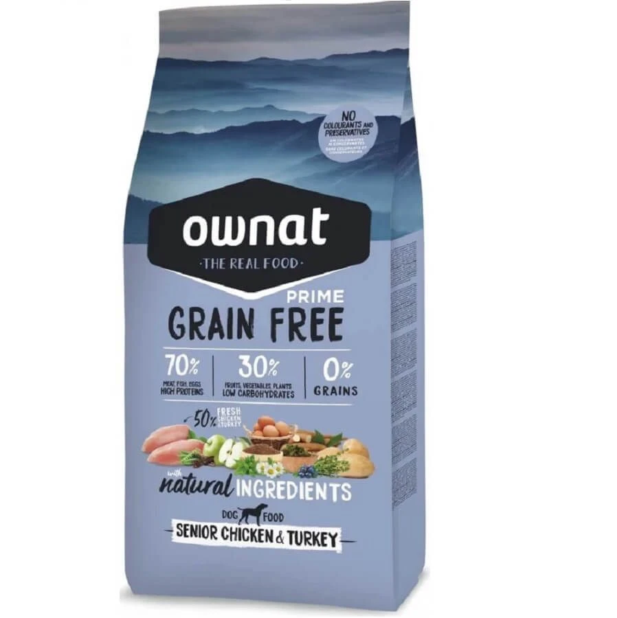 Ownat Grain Free Prime Senior Poulet Dinde Chien 3 Kg 3 Ownat Grain Free Prime Senior Poulet Dinde Chien 3 Kg