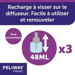 Pack Feliway Classic Recharge 3 X 48 Ml 13 Pack Feliway Classic Recharge 3 X 48 Ml -Animaux Fournitures Magasin pack feliway classic recharge 3 x 48 ml 3