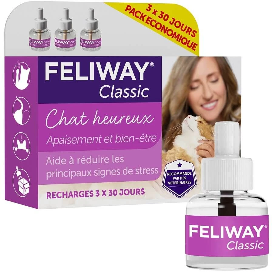 Pack Feliway Classic Recharge 3 X 48 Ml 3 Pack Feliway Classic Recharge 3 X 48 Ml