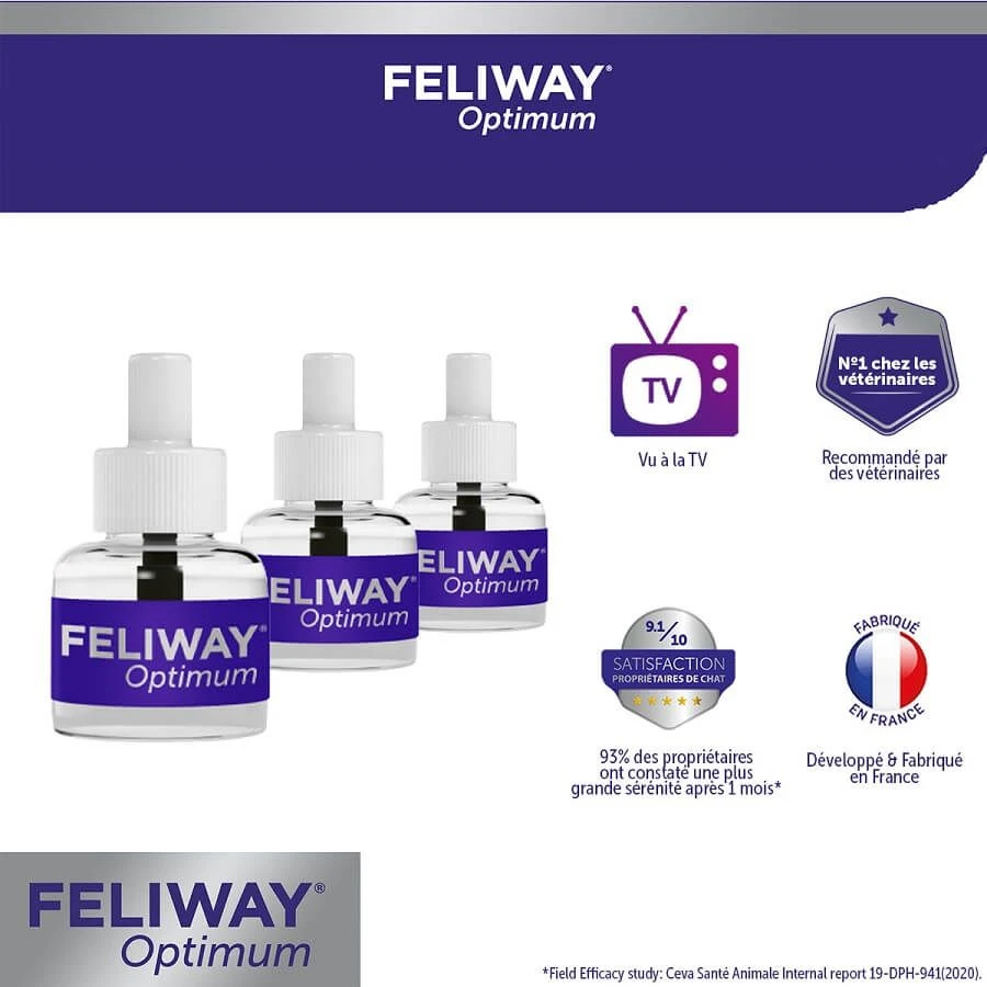 Pack Feliway Optimum Recharge 3 X 48 Ml 4 Pack Feliway Optimum Recharge 3 X 48 Ml – Image 2