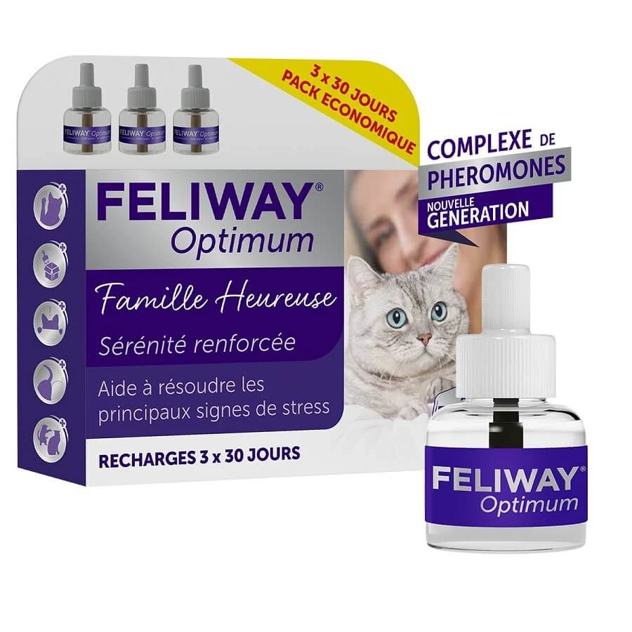 Pack Feliway Optimum Recharge 3 X 48 Ml 3 Pack Feliway Optimum Recharge 3 X 48 Ml