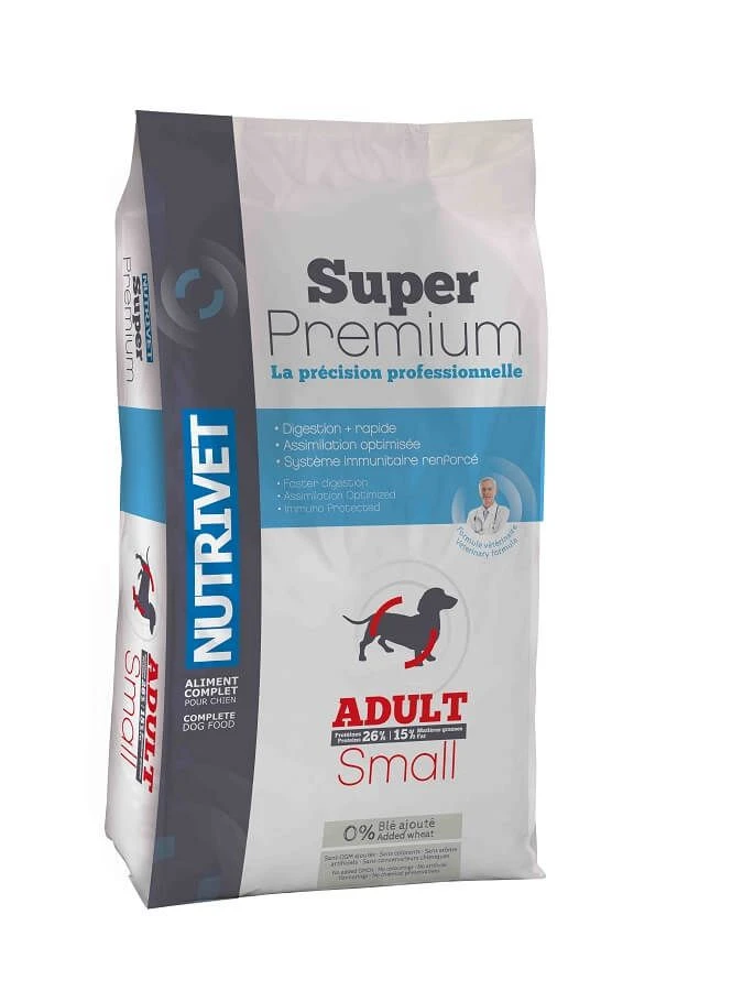 Nutrivet Super Premium Croquettes Chien Small Adult 26/15 1.5 Kg 3 Nutrivet Super Premium Croquettes Chien Small Adult 26/15 1.5 Kg