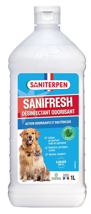 Saniterpen Sanifresh Désinfectant Odorisant 1 L 3 Saniterpen Sanifresh Désinfectant Odorisant 1 L