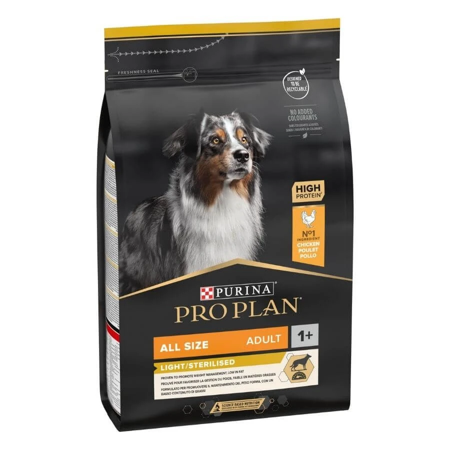 Purina Pro Plan Chien All Sizes Adult Light - Sterilised Poulet 3 Kg 3 Purina Pro Plan Chien All Sizes Adult Light - Sterilised Poulet 3 Kg