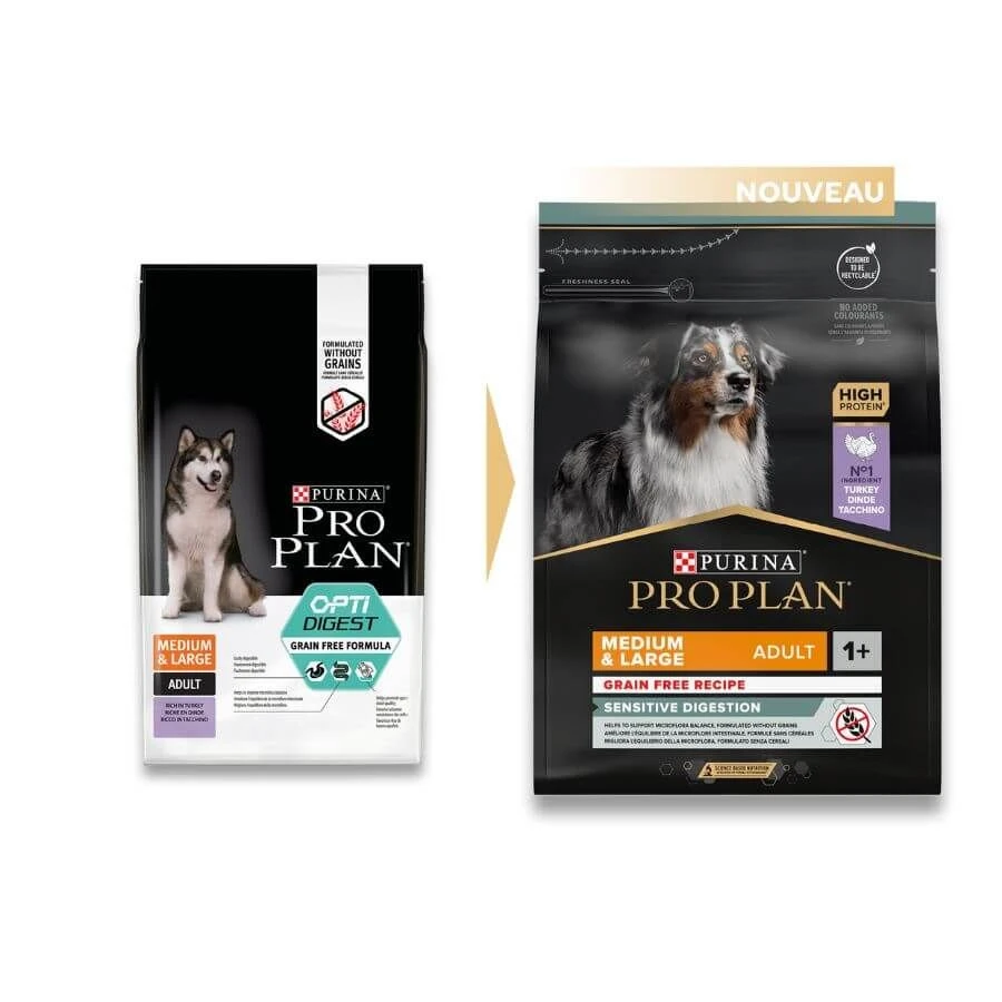 Purina Pro Plan Chien M & L Adult Sensitive Digestion Grain Free Dinde 2,5 Kg 4 Purina Pro Plan Chien M & L Adult Sensitive Digestion Grain Free Dinde 2,5 Kg – Image 2