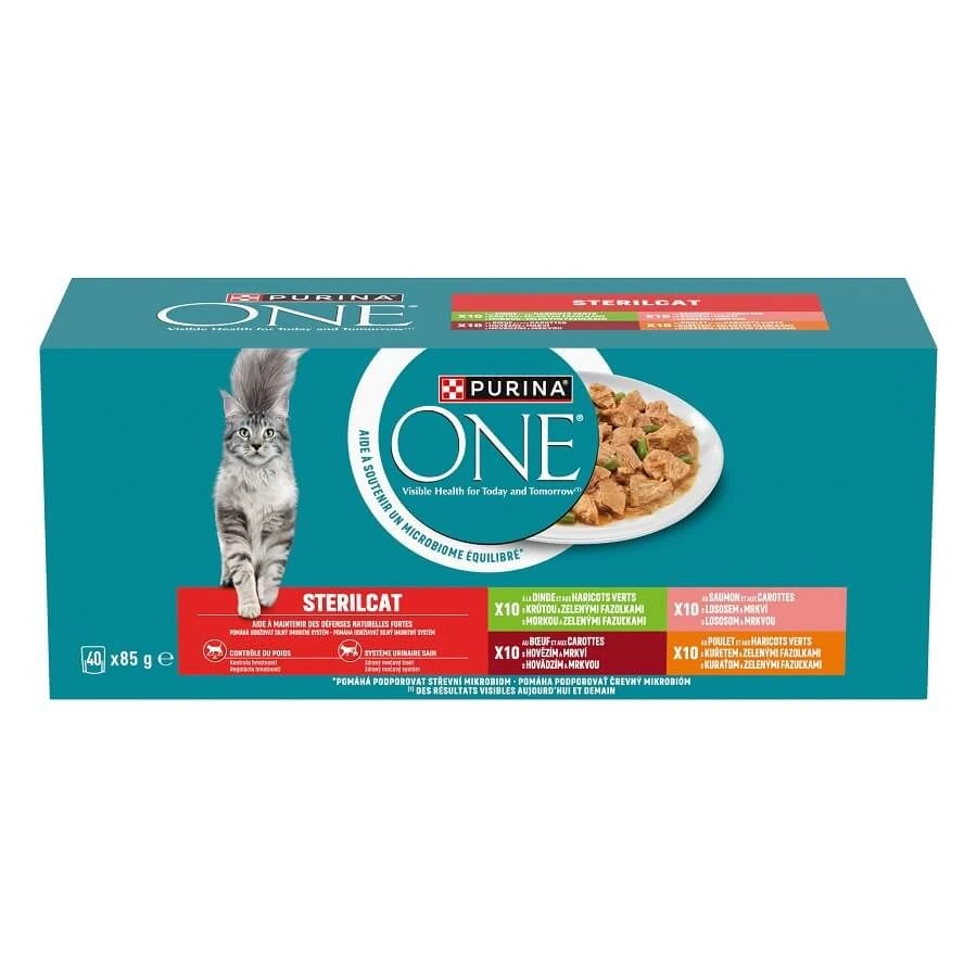 Purina One Chat Stérilisé Multivariétés 40 X 85 G 4 Purina One Chat Stérilisé Multivariétés 40 X 85 G – Image 2