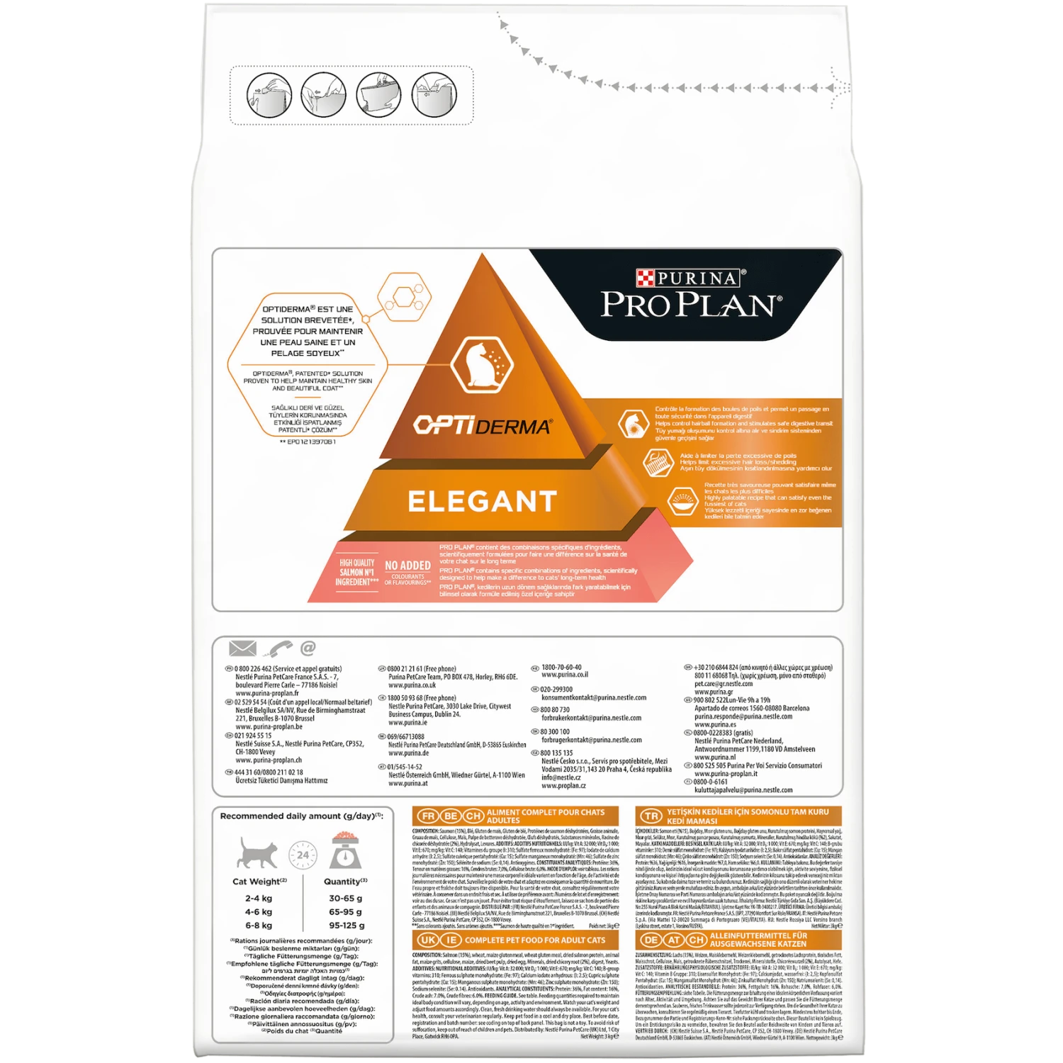 Purina Pro Plan Chat Adult Derma Care Saumon 3 Kg 7 Purina Pro Plan Chat Adult Derma Care Saumon 3 Kg – Image 5