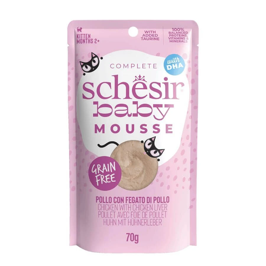 Schesir Baby Mousse Poulet Chaton 12 X 70g 3 Schesir Baby Mousse Poulet Chaton 12 X 70g