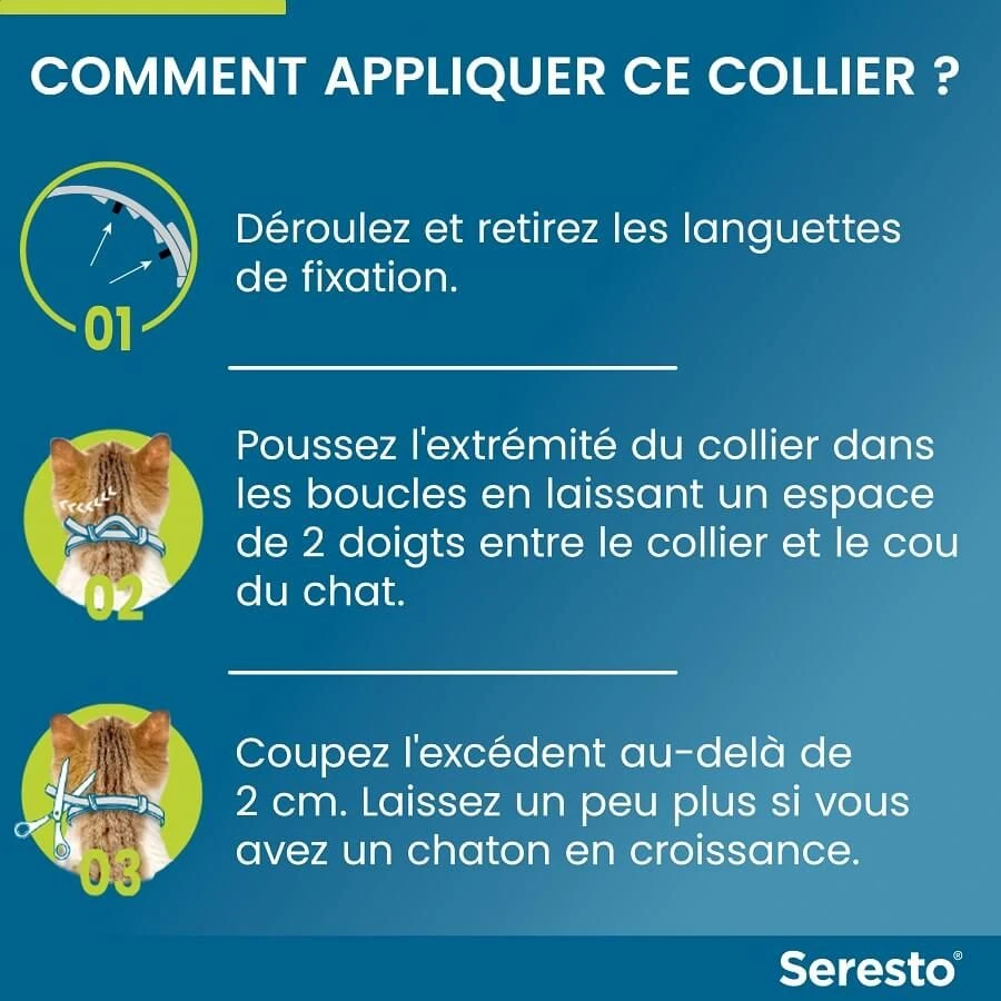 Seresto Collier Antiparasitaire Chat X1 (Blister) 8 Seresto Collier Antiparasitaire Chat X1 (Blister) – Image 6