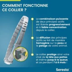 Seresto Collier Antiparasitaire Chat X1 (Blister) 15 Seresto Collier Antiparasitaire Chat X1 (Blister) -Animaux Fournitures Magasin seresto collier antiparasitaire chat7 1