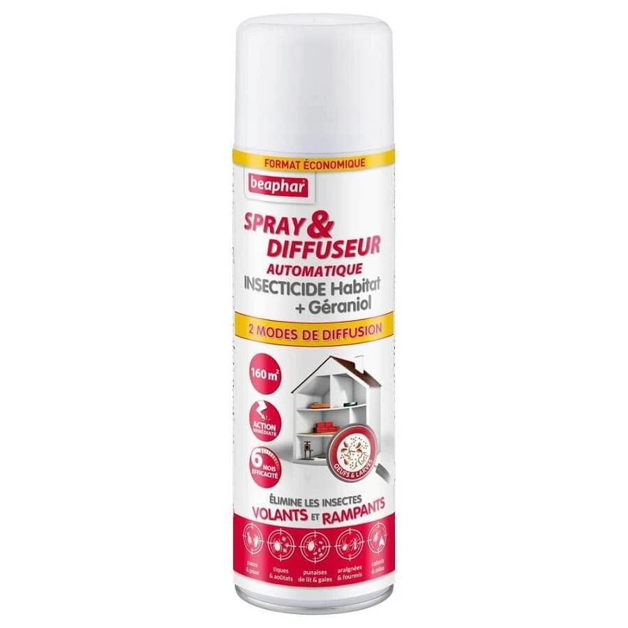 Beaphar Spray & Diffuseur Automatique Insecticide Habitat 500 Ml 4 Beaphar Spray & Diffuseur Automatique Insecticide Habitat 500 Ml – Image 2