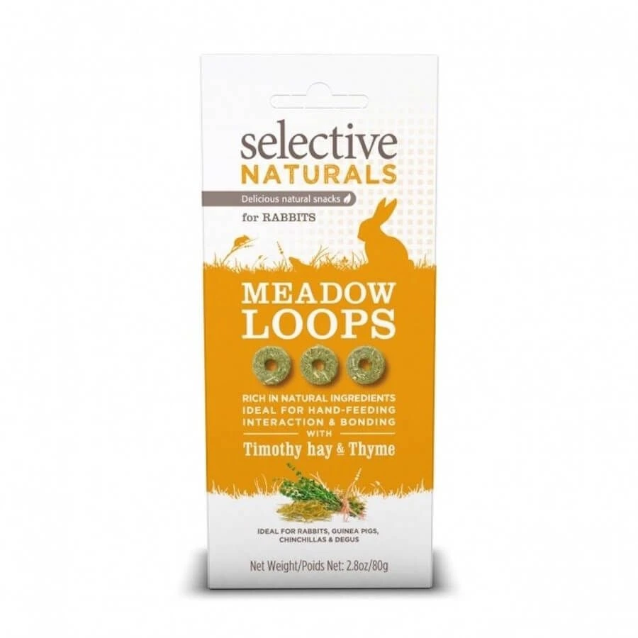 Selective Naturals Friandises Meadow Loops Lapin 80 G 3 Selective Naturals Friandises Meadow Loops Lapin 80 G