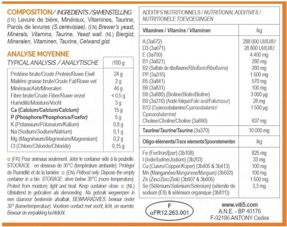 Vit'I5 Orange Poudre Chien Et Chat < 8 Ans 250 G 5 Vit'I5 Orange Poudre Chien Et Chat < 8 Ans 250 G – Image 3