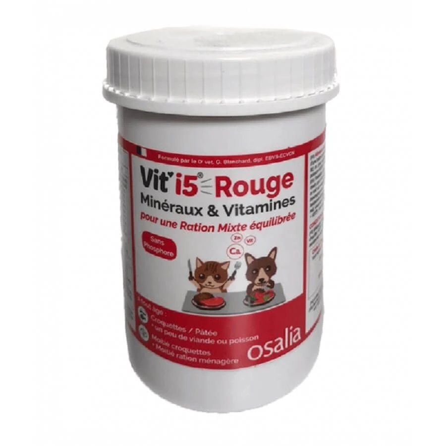 VIT'I5 Rouge Poudre Chat Et Chien 250 G 3 VIT'I5 Rouge Poudre Chat Et Chien 250 G