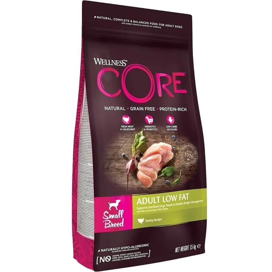 Wellness CORE Low Fat Petit Chien Dinde 1,5 Kg 3 Wellness CORE Low Fat Petit Chien Dinde 1,5 Kg