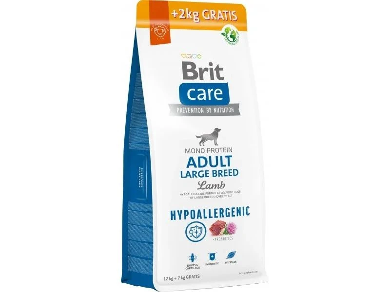 Brit Care Hypoallergenic Chien Adulte Grande Race Agneau Et Riz 12 + 2 Kg Offerts 3 Brit Care Hypoallergenic Chien Adulte Grande Race Agneau Et Riz 12 + 2 Kg Offerts