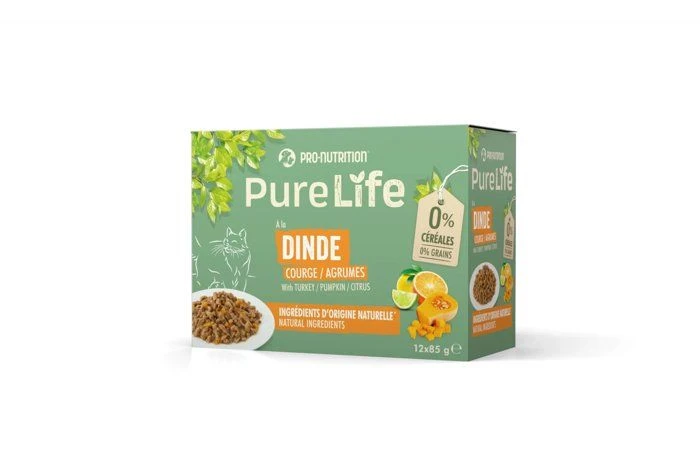 Pro-Nutrition Pure Life Chat Dinde 12 X 85 G 3 Pro-Nutrition Pure Life Chat Dinde 12 X 85 G