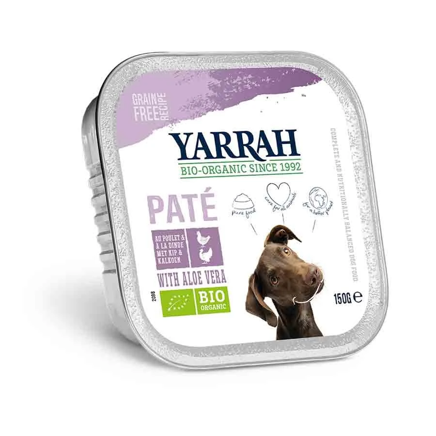Yarrah Bio Pâté De Dinde à L’aloe Vera Pour Chien 12 X 150 G 4 Yarrah Bio Pâté De Dinde à L’aloe Vera Pour Chien 12 X 150 G – Image 2