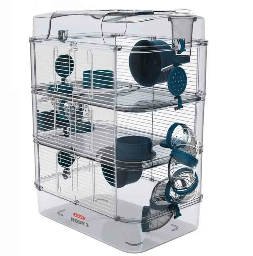 Zolux Cage RODY.3 Trio Bleu 3 Zolux Cage RODY.3 Trio Bleu