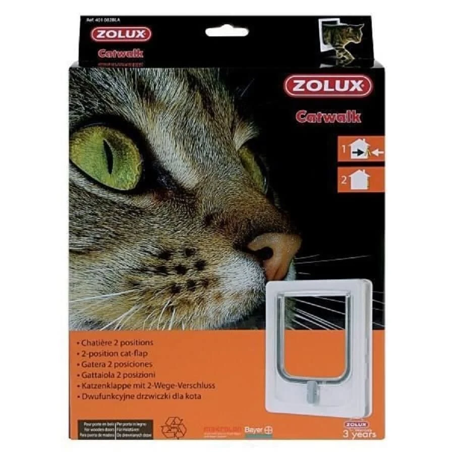 Zolux Catwalk Chatière 2 Positions Blanc 3 Zolux Catwalk Chatière 2 Positions Blanc