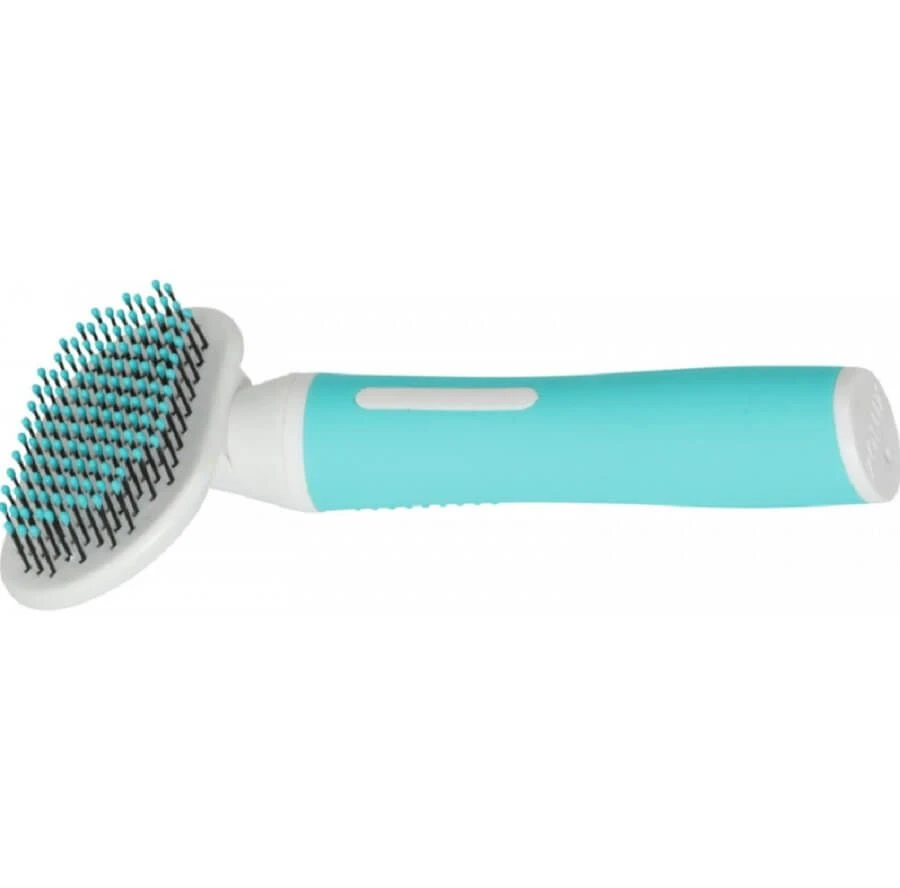 Zolux Anah Brosse Slicker Doux Puppy Bleu 5 Zolux Anah Brosse Slicker Doux Puppy Bleu – Image 3