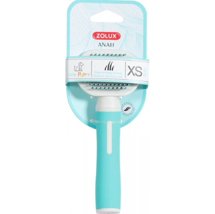 Zolux Anah Brosse Slicker Doux Puppy Bleu 3 Zolux Anah Brosse Slicker Doux Puppy Bleu