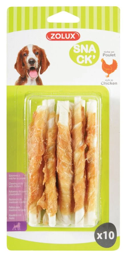 Zolux Batonnet à Mâcher Au Poulet X10 3 Zolux Batonnet à Mâcher Au Poulet X10