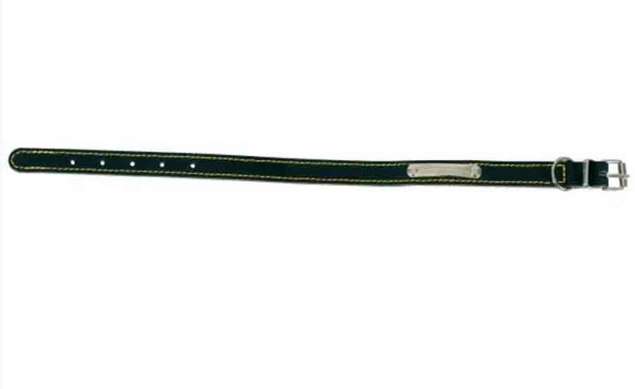 Zolux Collier En Cuir Piqué Noir 35 Cm - Destockage 3 Zolux Collier En Cuir Piqué Noir 35 Cm - Destockage